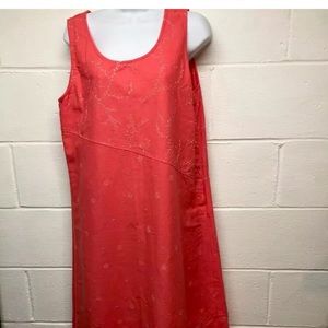 Denim & co embroidered maxi dress